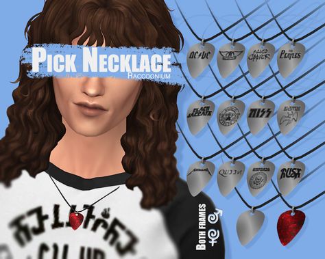 Sims 4 Alt Jewelry Cc, Sims Accessories, Sims Challenge, Cc Top, Masculine Clothing, Cc Shopping, Sims Inspiration, Pick Necklace, Cc Sims4