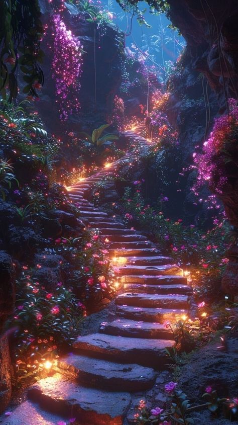 Dreamy Landscape Aesthetic, Colorful Forest Aesthetic, Enchanted Wallpaper Aesthetic, Magestical Aesthetic, Whimsical Fantasy Aesthetic, Fairy World Aesthetic, Fantasy World Background, Dream World Aesthetic, Fantasy Wallpaper Aesthetic