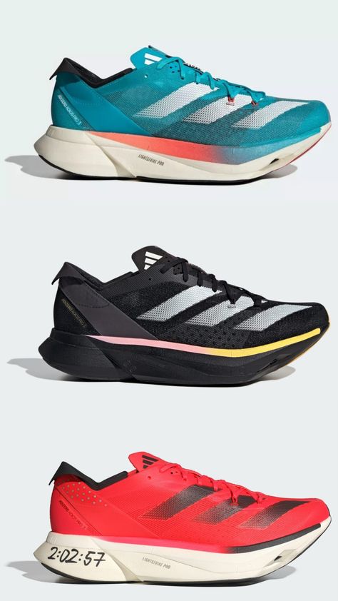 Adidas Adizero adios pro 3 #adidas #running shoes Mountain Outfits, Adizero Adios Pro, Mountain Outfit, Runners High, Adidas Adizero, Adidas Running Shoes, Adidas Running, Sneakers Men Fashion, Running Shoes