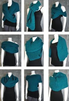 how to wear Infinity Scarf... Got a purple one for Christmas and I'm clueless! Thanksgiving Canada, How To Wear Belts, Infinity Scarfs, Tie A Scarf, Scarf Knots, Ways To Wear A Scarf, How To Wear A Scarf, Scarf Tying, How To Wear Scarves