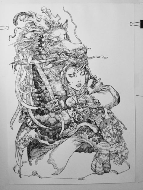 katsuyaterada:  Katsuya Terada solo art show “ Black Marker 2″at Hidari Zingaro / Nakano , Tokyo 8/29 ~ 9/15close every wednesday9/5,6 Live drawing Katsuya Terada, Illustration Comic, Drawing Style, Ink Illustrations, Sketchbook Drawing, A Drawing, Ink Art, Art Show, Ink Drawing