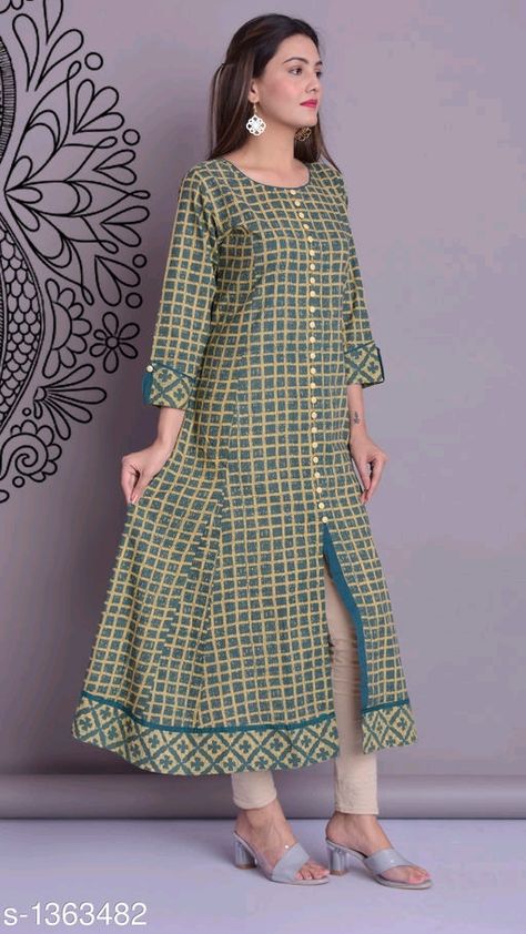 Kurti Petan New, Lawn Collection 2023, Kurti Palazzo Set, Simple Kurta, Kurti Sleeves Design, Simple Kurti, Kurti Palazzo, Churidar Designs, Simple Kurta Designs