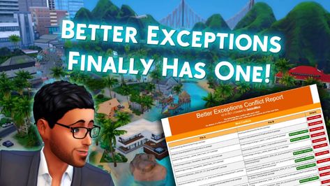 Better Exceptions v3.11 - Conflict Report Update & HotFix | TwistedMexi on Patreon Mods For Sims 4, Like Icon, Howard University, When You Leave, Sims Hair, Sims 4 Cc Finds, Sims 4 Mods, The Sims 4, I Am Game