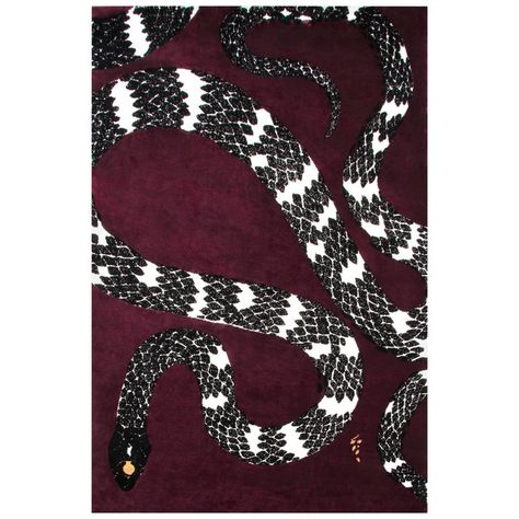 Snake 8 Maroon Area Rug in Hand Tufted Wool & Botanical Silk by Rug'Society For Sale Botanical Rug, Asian Rugs, Flower Rug, Ikat Design, Design Apartment, Diy Carpet, Paris Design, Indian Rugs, Area Carpet