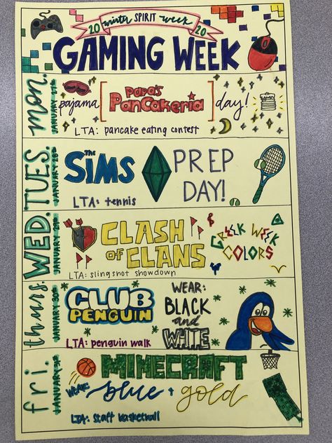 Frat Vs Farmer Spirit Week, Homecoming Week Activities, Spirit Week Homecoming, Spirit Week Decorations, Homecoming Prep Rally Ideas, High School Student Section Themes, Homecoming Theme Ideas High School, Hoco Week Themes, Homecoming Week Themes