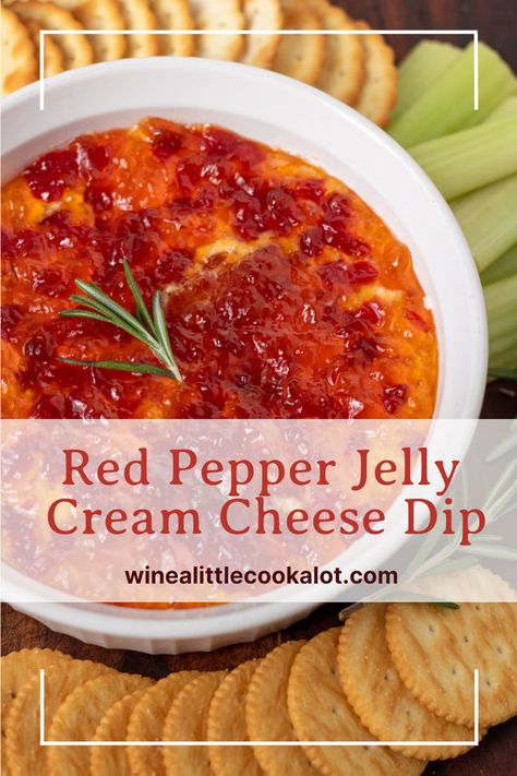 Red pepper jelly appetizer with goat cheese and cream cheese Red Pepper Jelly Cream Cheese, Red Pepper Jelly Dip, Pepper Jelly Dip Recipe, Pepper Jelly Cream Cheese Dip, Red Pepper Jelly Appetizer, Pepper Jelly Cream Cheese, Red Pepper Jelly Recipe, Pepper Jelly Dip, Cream Cheese Recipes Dip