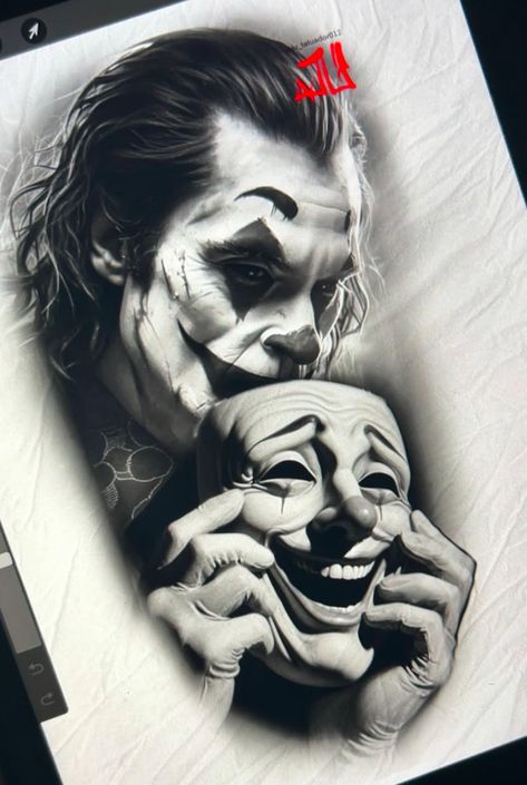 Real Tattoo Stencil, Joker Tattoos, Arm Tattoos Drawing, Streetwear Logo, Forearm Band Tattoos, Chicano Tattoo, Chicano Tattoos, Joker Tattoo, Gangster Girl