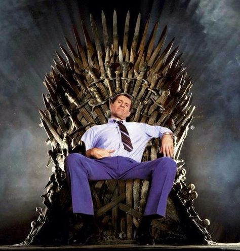 Ed O Neill, Al Bundy, Game Of Thrones Winter, Funny Quotes Humor, The Iron Throne, Married With Children, Iron Throne, Football Art, Fantasy Football