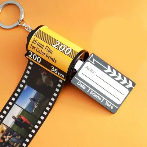 Just found this amazing item on AliExpress. Check it out! $1.00 | Memory Gifts, Diy Keyring, Photo Album Covers, Camera Keychain, Anniversary Keychain, Cover Album, Album Wedding, Film Roll, Memory Album