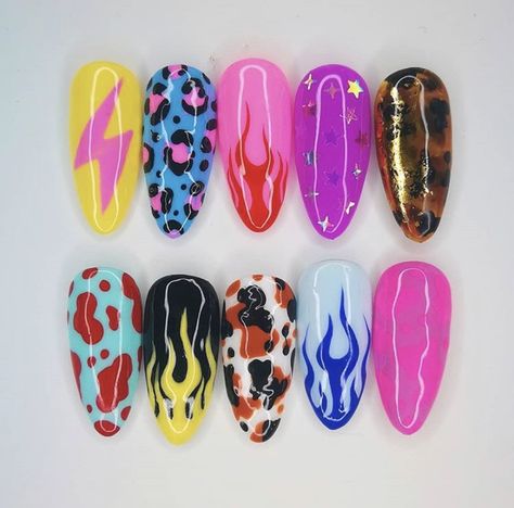 Nails Fire Design, Nails Fire, Mc Nails, Boho Nails, Sassy Nails, Carnaby Street, Dream Nails, Nail Art Summer, Nail Inspiration