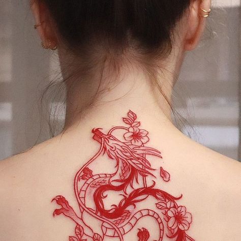 Sakura Tattoo, Cherry Blossom Tattoo, Red Dragon, Dragon Tattoo, Ho Chi Minh, Red, Pins, On Instagram