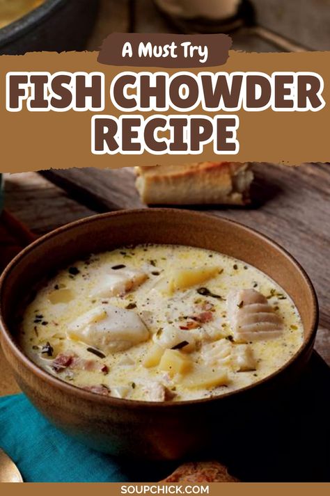 Struggling to perfect your Fish Chowder? We've got you covered with a detailed guide and handy tips to tackle those tricky cooking challenges. Dive into the art of flavor balancing and create a luscious, creamy dish that's sure to please. Pin this now and elevate your Fish Chowder game effortlessly! Walleye Chowder Recipe, Fish Chowder Recipe Easy, Fish Chowder Recipe New England, Fish Chowder Recipe, Food Rocks, Rock Fish, Crockpot Pasta, Fish Chowder, Recipe For Beginners