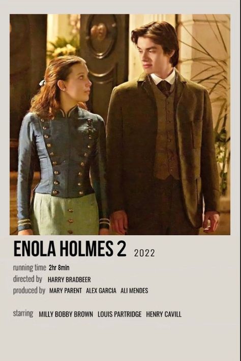 Enola Holmes 2, Holmes Movie, Most Paused Movie Scenes, Louis Partridge, Iconic Movie Posters, Girly Movies, Film Posters Minimalist, Watch Free Movies, I Love Cinema