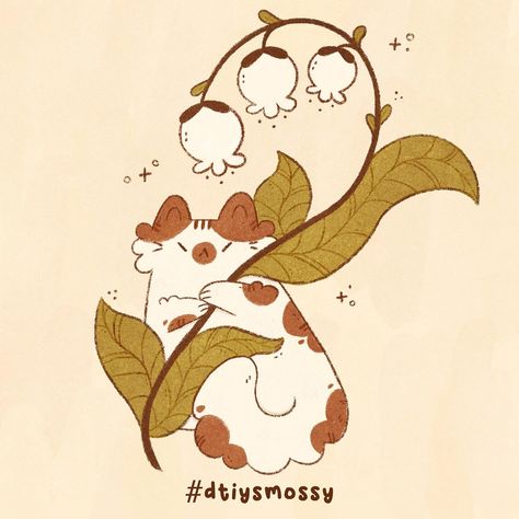 A #dtiys to celebrate all the milestones! 🐈🌿 Take this little cat with its flower and interpret it in your own style. No rules and no deadline, as long as the concept is the same idea! If you post it, please use #dtiysmossy and tag me so I can see and share!! ❤️ . . #dtiyschallenge #cuteart #artchallenge #catillustration #art #illustration #illustrator #dtiys Cat Laying Illustration, Art Concepts Ideas Inspiration, Cat God Art, Cute Flower Illustration, Square Animals, Cat Illustration Art, Mothers Day Illustration, Chat Illustration, Border Illustration