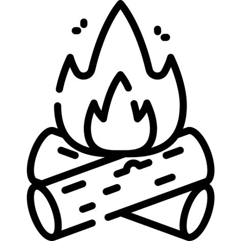 Campfire Drawing, Fire Wood, Christmas Typography, Easy Drawings For Kids, Christmas Fonts, Home Tattoo, Easy Coloring Pages, Cool Coloring Pages, Mini Drawings