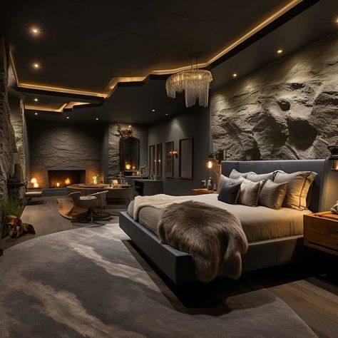 Luxurious Bedrooms Master Modern, Luxurious Bedrooms Master, Dream Bedroom Luxury, बेडरूम डिजाइन, Modern Appartement, Luxe Bedroom, Big Bedrooms, Bedroom Minimalist, Modern Luxury Bedroom