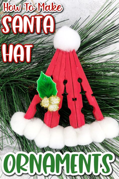 Clothespin Ornaments Diy, Clothespin Holiday Crafts, Thanksgiving Clothespin Crafts, Winter Crafts For Seniors, Clothes Pin Christmas Crafts, Clothespin Spring Crafts, Popsicle Stick Crafts Christmas, Clothespin Christmas Ornaments, Round Clothespin Crafts Christmas