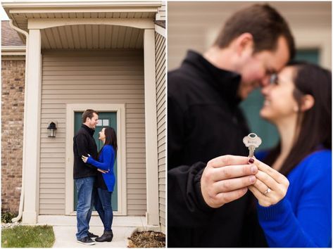 The Most Adorable and Sweet First Home Photoshoot | Natalie Kunkel Photography First Home Photoshoot, First Home Pictures, Buying First Home, New House Announcement, Home Photoshoot, Home Photo Shoots, Interior Renovation, Moving Day, New Homeowner