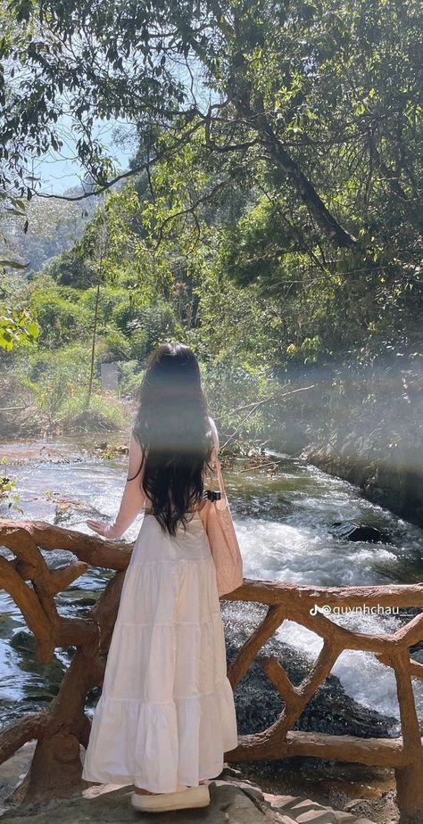 Poses Near Waterfall, Waterfall Pics, Soft Life Era, A Soft Life, Gentle Woman, Create Your Dream Life, Ootd Poses, Mahabaleshwar, Life Vision