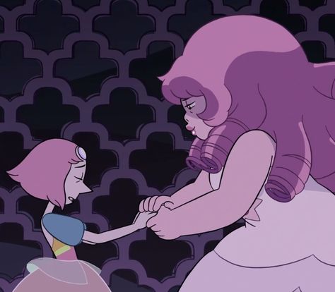 Pearl And Rose Quartz, Rose Quartz Steven Universe, Pink Diamond Steven Universe, Pearl Steven Universe, Steven Universe Au, Pearl Steven, Steven Universe Funny, Pink Diamond, Anime Outfits