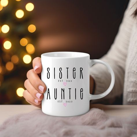 New Aunt Personalized Gift, Baby Announcement Coffee Mug for Aunt, Baby Reveal, Promoted to Aunt, Pregnancy Birth Announcement Gift Aunt Baby, Promoted To Aunt, Birth Announcement Gifts, Baby Reveal Party, New Aunt, Pregnancy Birth, Baby Reveal, Reveal Party, Personalized Baby Gifts