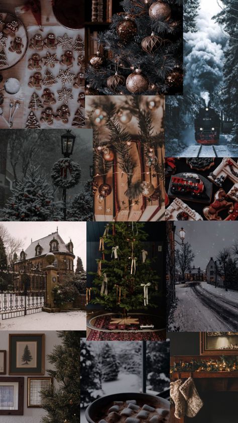 A moody 2024 Christmas vibe Moody Christmas Aesthetic, Victorian Christmas Aesthetic, Dark Academia Christmas, Winter Solstice Party, Moody Christmas, Dark Victorian, Christmas Vibe, Christmas Aesthetic Wallpaper, Dark Christmas