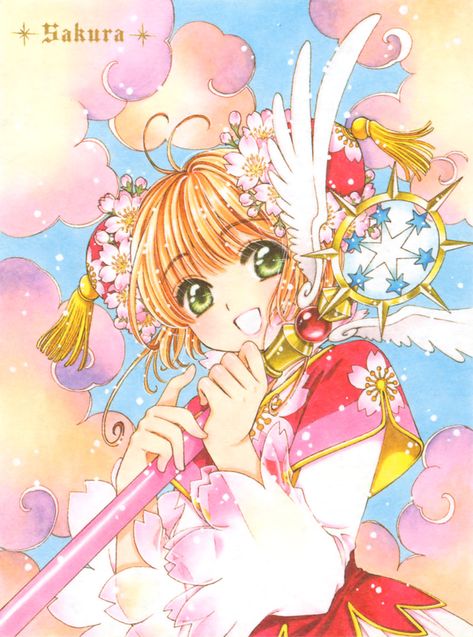 Cardcapture Sakura, Sakura Official Art, Cardcaptor Sakura Clear Card, Sakura Art, Tsubasa Chronicles, Sakura Kinomoto, Sakura Card Captor, Card Captor Sakura, Clear Card