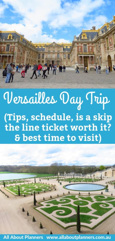 versailles day trip from paris in 1 day schedule itinerary tips how to get there train versus organized tour skip the line cost 6 Day Paris Itinerary, Day Trip To Versailles From Paris, Caroline Girvan Epic Schedule, Paris Two Day Itinerary, Four Day Paris Itinerary, Paris In May, 1 Day Trip, Day Trip From Paris, Day Schedule