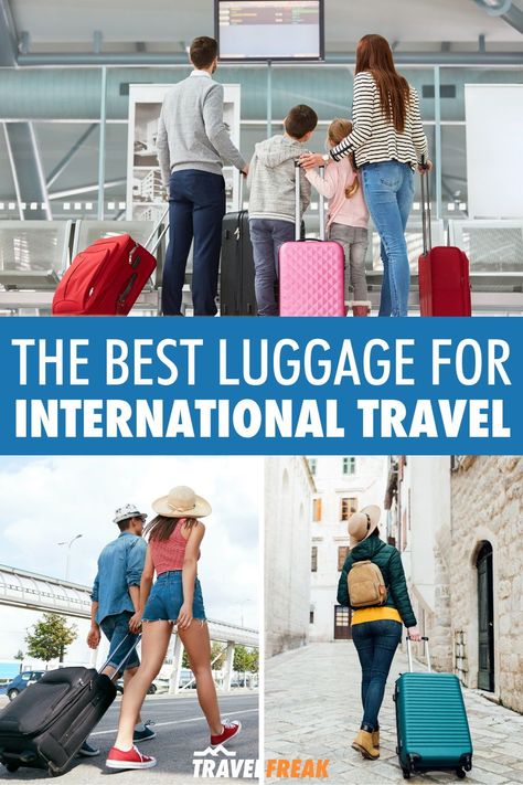 Traveling internationally demands a lot from luggage. Since you’ll be living out of your suitcase, you want something that packs in convenient features and durable construction that will stand up to wear and tear. This guide will highlight the best carry-on bags that fit within international restrictions as well as some of the best checked luggage for international flights. | international travel suitcase | best suitcase for international travel | international travel luggage | best travel gear Best Suitcases For International Travel, Best Luggage For International Travel, Best Carry On Bag, Hard Sided Luggage, Travel International, Best Suitcases, International Airlines, Checked Luggage, Best Luggage