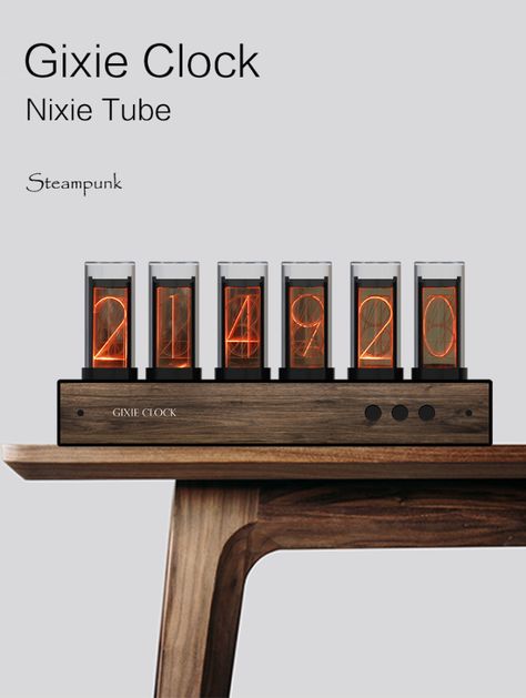 Glow Table, Glow Light, Nixie Tube, Desktop Clock, Retro Desk, Home Clock, Retro Beauty, Table Clocks, Digital Clock