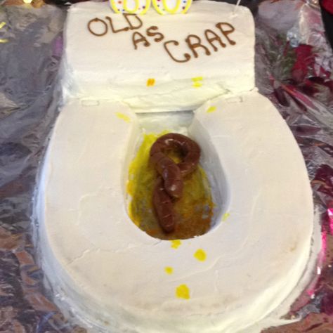 "old as crap" cake for 60th birthday party. so making this for Nans birthday party.... Cake For 60th Birthday, Bad Cakes, Ugly Cakes, Cake Wrecks, Funny Birthday Cakes, Easter Eggs Chocolate, 60th Birthday Party, Cute Birthday Cakes, Birthday Surprise Party