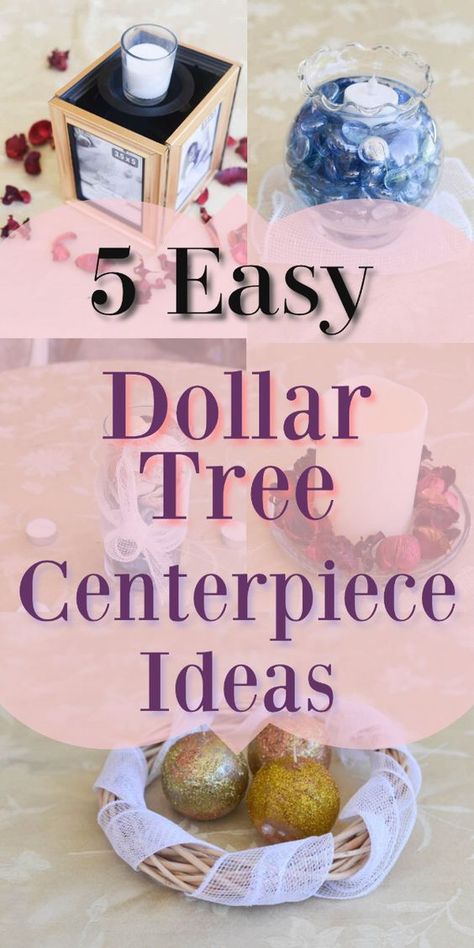 Family Tree Centerpiece Ideas, Small Table Centerpiece Ideas, Centerpieces Anniversary Party, Dollar Store Table Decorations, Diy Centerpieces For Party Dollar Stores, Simple Banquet Table Decorations, Garden Party Centerpieces Diy, Dinner Party Centerpiece Ideas, Retirement Party Centerpieces Ideas