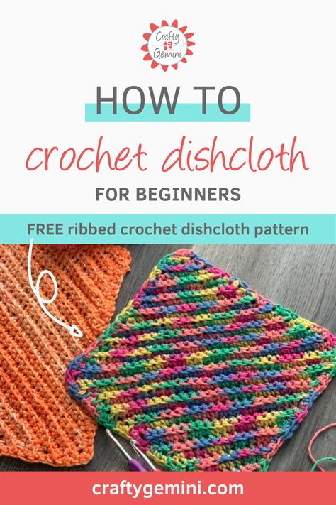 How to crochet dishcloth for beginners How To Crochet A Dishcloth For Beginners, Crochet Patterns Dishcloth, Crochet Dishcloths For Beginners Easy Patterns, Easy Crochet Dish Cloth For Beginners, How To Crochet Dish Cloths, Crochet Dish Cloths Easy, Crocheting Dishcloths Easy, Crochet Dish Rags Easy, Quick Crochet Dishcloth Pattern