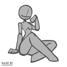 Ych Female, Chibi Base, Pose Art, Body Type Drawing, Sketch Poses, Really Cool Drawings, Body Drawing Tutorial, Body Base Drawing, Skibidi Toilet