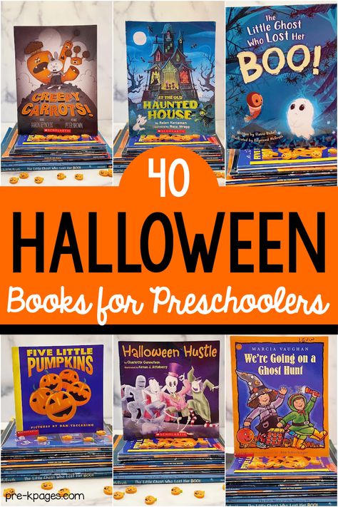 Halloween Read Alouds, Halloween Theme Preschool, Halloween Picture Books, Autumn Preschool Theme, Books For Preschoolers, Spider Book, Halloween Books For Kids, Halloween Stories, Kindergarten Readiness