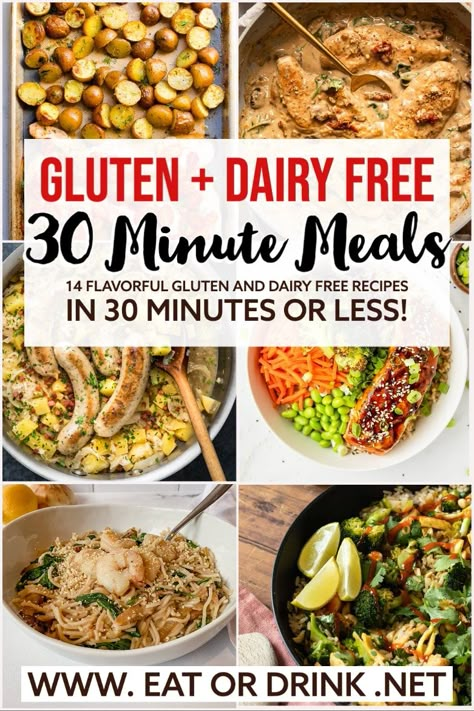 Wheat And Gluten Free Recipes, Non Dairy And Gluten Free Recipes, Easy Healthy Dairy Free Meals, Gluten Dairy And Soy Free Recipes, Dairy Free Dinner Recipes Easy, Gluten Free Wheat Free Recipes, Dairy Free Wheat Free Recipes, Healthy Dinner Recipes Gluten Dairy Free, Egg Free Dairy Free Gluten Free Recipes