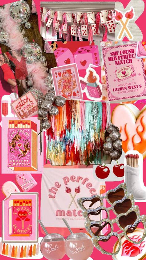 bachelorette party theme, match made in heaven collage Match Made In Heaven Bachelorette, Bach Party Decorations, Party Collage, Party Trends, Bachelorette Themes, Perfect Bride, Bachelorette Party Themes, Bach Party, Match Made In Heaven