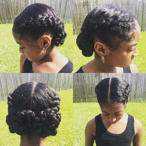 French braid Natural French Braids For Black Women, French Braid Natural Black Hair, Natural Hair French Braid, French Braid Black Women, Gel Bolla, French Braids Black Hair, French Braid Bun, Braid Weave, French Braid Buns