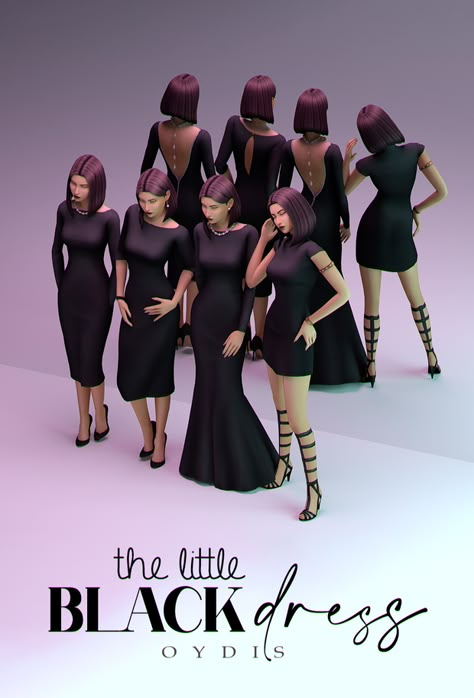 Sims Packs, Pelo Sims, Sims 4 Mm Cc, Casas The Sims 4, The Little Black Dress, Sims 4 Dresses, Sims 4 Characters, Sims 4 Mm, Sims Four