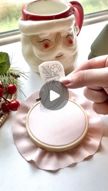 Stitchin With Samantha on Instagram: "Who’s ready for #handmadeholidays??🎁🪡

There are so many fun ways to make embroidered ornaments!! Grab one of my Christmas Stick & Stick packs and try this craft out for yourself. 

Cut out some fun fabric and add a special touch to your project. Any fun fabric will work. I had this jute fabric sitting in my office for years that I decided to use.🥰

#christmascrafts #christmascraft #handmadeornaments #diychristmas #embroideryornament #christmasembroidery #handmadefortheholidays #christmasdiy #diyornaments #handembroidery #embroidery #embroideredornaments #handembroidered" Hand Embroidered Christmas Ornaments, Christmas Embroidery Ideas, Embroidered Ornaments, Embroidered Christmas Ornaments, Embroidery Ornaments, Jute Fabric, Fun Fabric, My Office, Christmas Embroidery