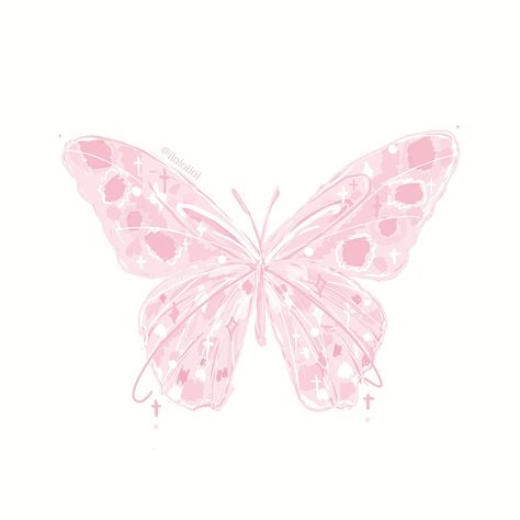 Couqutte Stickers, Butterfly Pfp Aesthetic, Lily Calloway Aesthetic, Calloway Aesthetic, Lily Calloway, Pink Drawing, Danish Pastel Aesthetic, Soft Pink Theme, Cute Tiny Tattoos