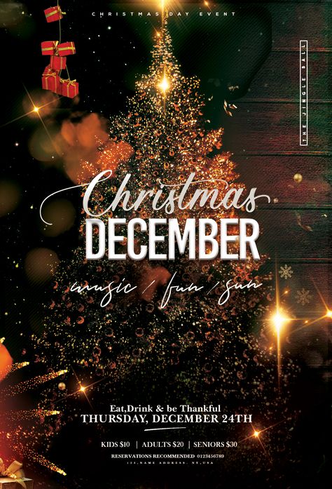 Christmas Party Poster Template, Christmas Event Flyer, Christmas Flyer Template Free, Xmas Poster Design, Christmas Concert Poster, Christmas Event Poster, Christmas Banner Design, Xmas Poster, Professional Flyer Design