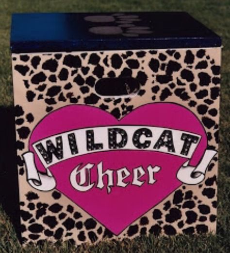 Cheer Boxes Cheer Boxes Designs High School, Cheer Box, Senior Posters, Senior Year, Box Design, Cheerleading, High School, Lunch Box