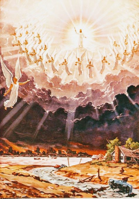 Heaven Pictures, Jesus Son Of God, Fear And Trembling, Jesus Artwork, Retro Artwork, Heaven Art, Jesus Christ Art, Religious Illustration, Pictures Of Jesus Christ