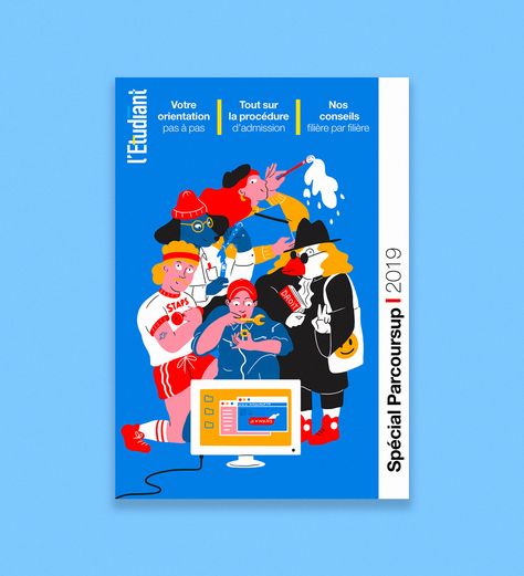 University application // L'Étudiant (guide) on Behance University Brochures, University Application, University Guide, Education Brochures, School Brochure, Annual Report Design, Graphics Layout, Branding Design Packaging, Brochure Cover