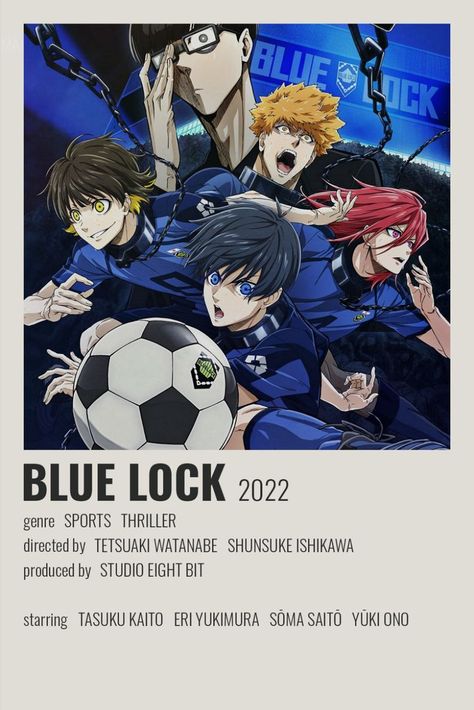 blue lock minimalist anime poster Bluelock Anime Poster, Blue Lock Poster Minimalist, Blue Lock Polaroid, Haikyuu Minimalist Poster, Blue Lock Poster Prints, Anime Show Posters, Bluelock Poster, Manga Minimalist Poster, Anime Posters Minimalist