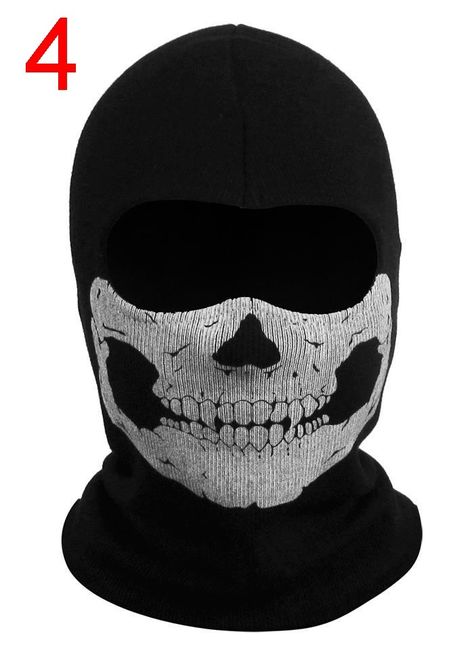 Ghost Skull Balaclava Skeleton Full Face Mask Ghost Cod Balaclava, Black And White Skull Mask, Ghost Balaclava, Ghost Masks, Skull Masks, Skull Balaclava, Balaclava Mask, Ghost Mask, Ghost Cosplay