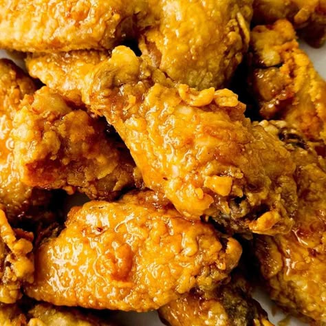 Honey Lemon Pepper Wings (super crispy) Honey Pineapple Lemon Wings, Honey Lemon Pepper Ranch Wings, Honey Pineapple Lemon Chicken Wings, Hot Honey Lemon Pepper Wings, Fried Honey Lemon Pepper Wings, Soy Garlic Chicken, Crispy Honey Chicken, Marinated Chicken Wings, Honey Chicken Wings