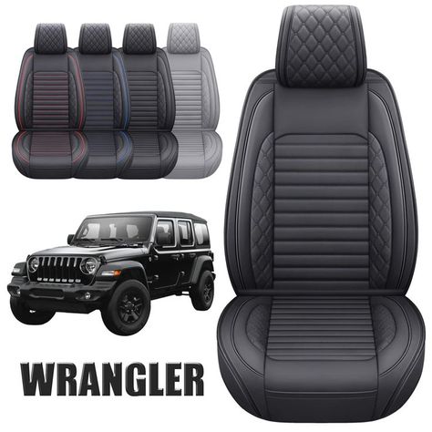 Aierxuan Jeep Wrangler Seat Covers Custom Fit 2007-2022 2/4 Door JK JL Rubicon Recon 1941 Edition Willys Wheeler Unlimited Pi Jeep Wrangler Seat Covers, Automotive Seat Covers, 2007 Jeep Wrangler, Car Cushion, Pickup Truck, Seat Covers, Pickup Trucks, Seat Cover, Jeep Wrangler