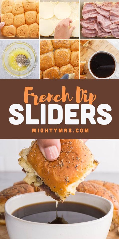 Slider French Dip, Kings Hawaiian Sandwiches Slider Recipes, Kings Hawaiian French Dip Sliders, Sliders Recipes Hawaiian Rolls French Dip, French Dip Hawaiian Roll Sliders, Mini French Dip Sliders, Easy French Dip Sliders Hawaiian Rolls, Beef Dip Sliders, French Dips Sliders